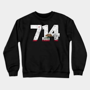 Area Code 714 Anaheim California Crewneck Sweatshirt